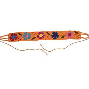 Mexican Floral Embroidered Adjustable Belt